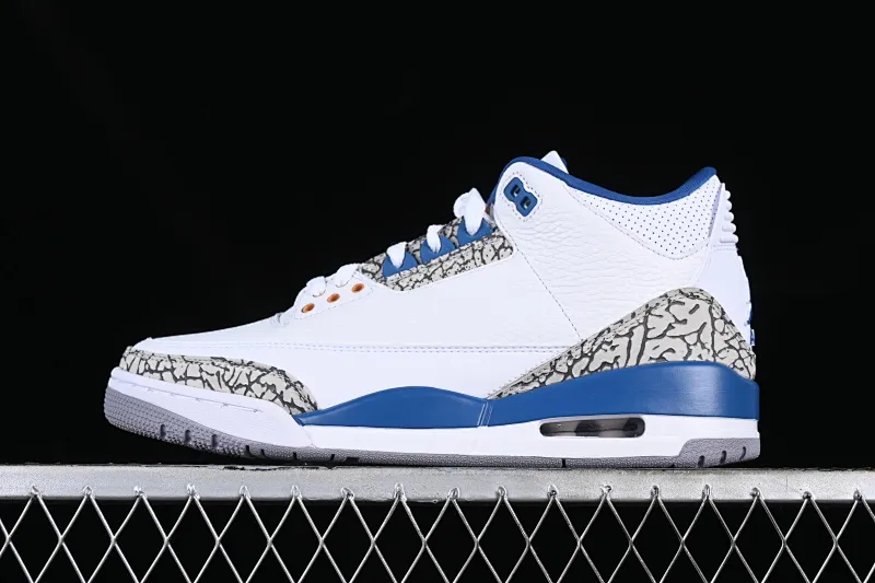 All categories Air Jordan Jordan series basketball shoes Air Jordan 3 Pure original Air Jordan Retro AJ3 Joe 3 white and blue Wizards CT8532-148